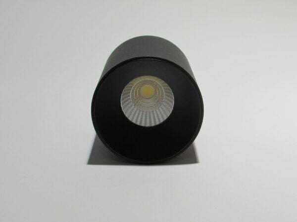 Front side of a black downlight MZ80
