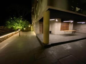 Led strips light around house in mazraat yachouh