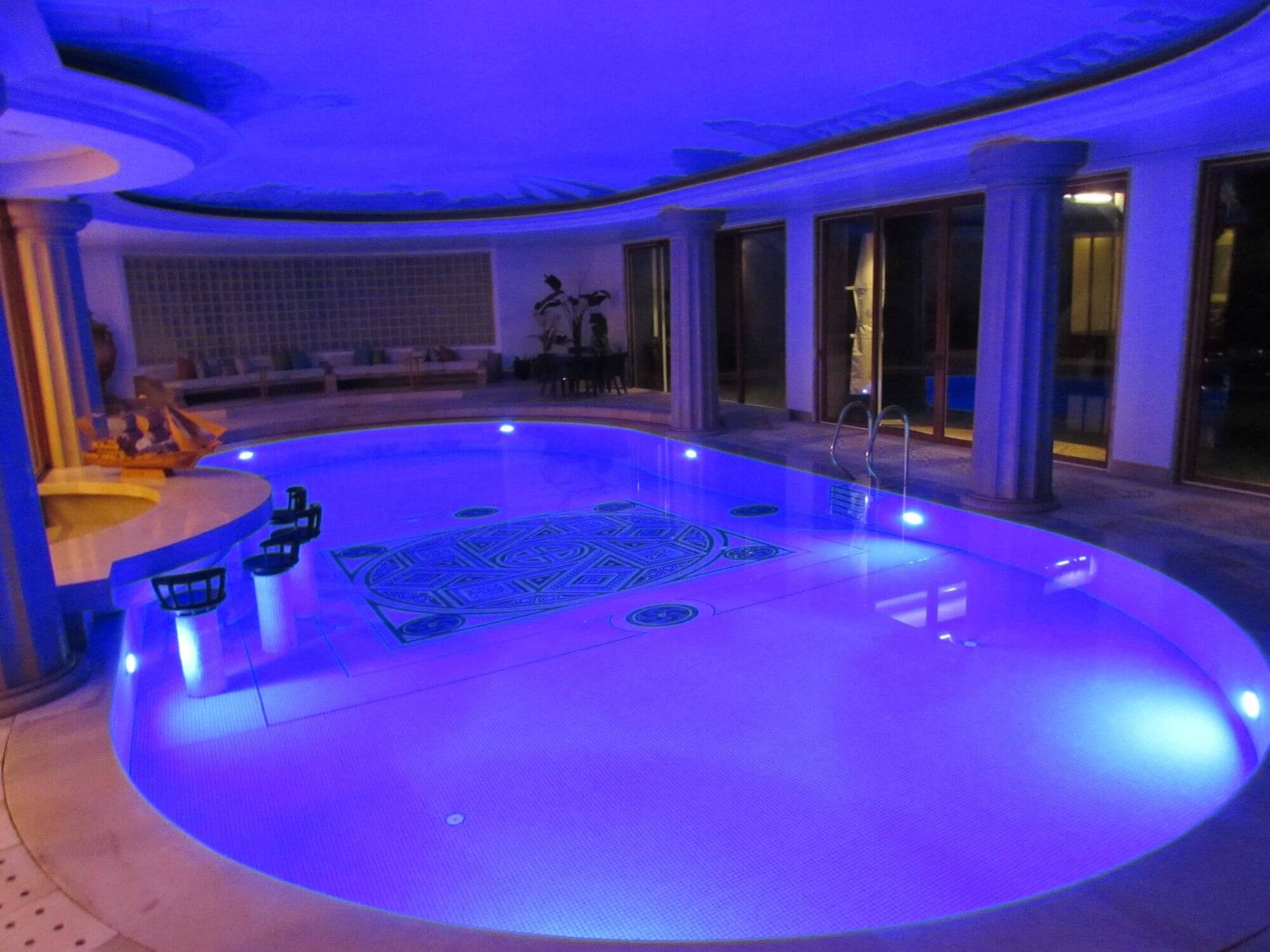 Indoor pool lighting project by EMC in Eid residence